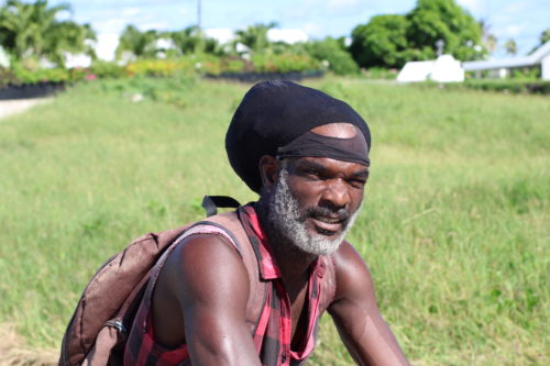 Sam the local coconut vendor